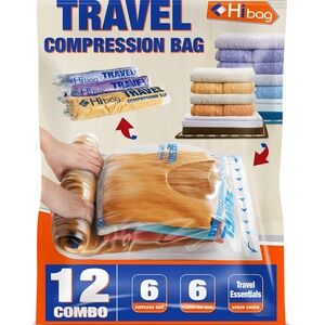Travel compression bags carry on & large size 12 bags